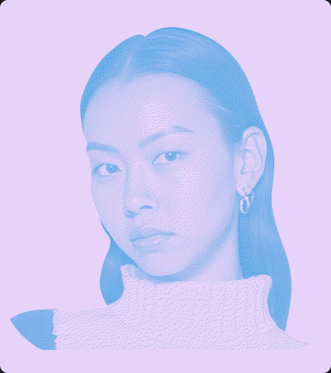 A speaker portrait treated in the Breakpoint palette.